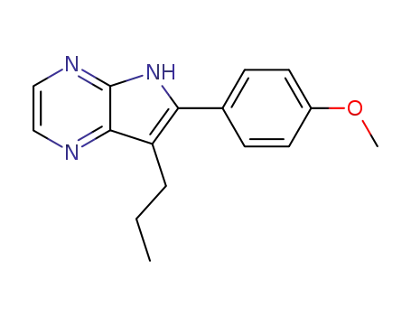 4H-Pyrrolo[2,3-b]pyrazine, 6-(4-methoxyphenyl)-7-propyl-