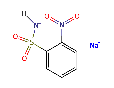 Molecular Structure of 91512-15-1 (Benzenesulfonamide, 2-nitro-, disodium salt)
