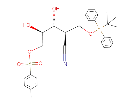 (2R,3R,4R)-1-[(tert-butyldiphenylsilyl)oxy]-2-cyano-3,4-dihydroxy-5-[(p-toluenesulfonyl)oxy]pentane
