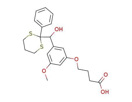 Butanoic acid,
4-[3-[hydroxy(2-phenyl-1,3-dithian-2-yl)methyl]-5-methoxyphenoxy]-