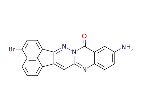 Molecular Structure of 443288-66-2 (11-amino-3-bromo-13H-acenaphtho[1,2-e]pyridazino[3,2-b]quinazoline-13-one)