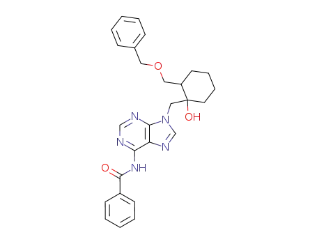9-{[2-(benzyloxymethyl)-1-hydroxycyclohexyl]methyl}-N<sup>6</sup>-benzoyladenine