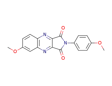 6-methoxy-2-(4-methoxy-phenyl)-pyrrolo[3,4-<i>b</i>]quinoxaline-1,3-dione