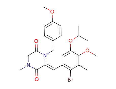 (Z)-3-(2-bromo-5-isopropoxy-4-methoxy-3-methylphenylmethylene)-4-(4-methoxyphenylmethyl)-1-methyl-2,5-piperazinedione