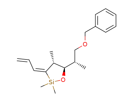 (4R,5R)-5-((S)-2-Benzyloxy-1-methyl-ethyl)-2,2,4-trimethyl-3-prop-2-en-(E)-ylidene-[1,2]oxasilolane