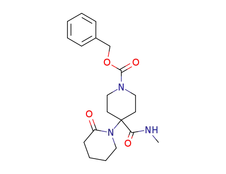 Molecular Structure of 166181-27-7 ([1,4'-Bipiperidine]-1'-carboxylic acid, 4'-[(methylamino)carbonyl]-2-oxo-,
phenylmethyl ester)