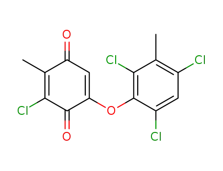 2-(3'-methyl-2',4',6'-trichlorophenoxy)-5-methyl-6-chloro-1,4-benzoquinone