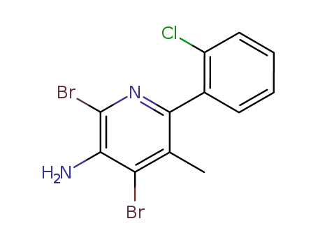 2,4-Dibromo-6-(2-chlorophenyl)-5-methyl-3-pyridinamine