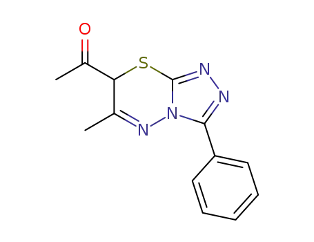 1-(6-methyl-3-phenyl-7H-[1,2,4]triazolo[3,4-b][1,3,4]thiadiazin-7-yl)ethanone