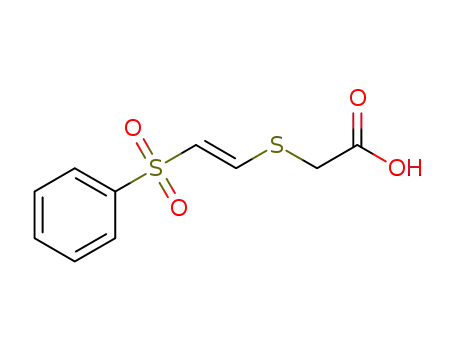 (E)-phenylsulfonylethenemercaptoacetic acid