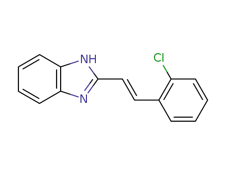 Molecular Structure of 151330-84-6 ((E)-2-(2-chlorostyryl)-1H-benzo[d]imidazole)