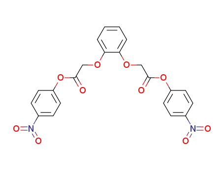 Molecular Structure of 89536-73-2 (Acetic acid, 2,2'-[1,2-phenylenebis(oxy)]bis-, bis(4-nitrophenyl) ester)