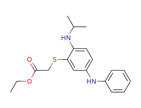ethyl 2-{[5-anilino-2-(isopropylamino)phenyl]sulfanyl}acetate