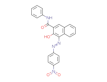 Molecular Structure of 6300-52-3 (4-[(4-nitrophenyl)hydrazono]-3-oxo-N-phenyl-3,4-dihydronaphthalene-2-carboxamide)