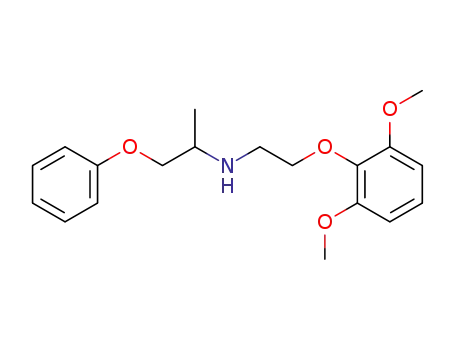 Molecular Structure of 449195-37-3 (N-[2-(2,6-dimethoxyphenoxy)ethyl]-N-(1-methyl-2-phenoxyethyl)amine)