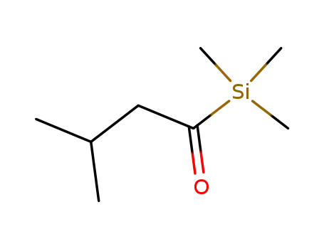 Molecular Structure of 63578-20-1 (Silane, trimethyl(3-methyl-1-oxobutyl)-)