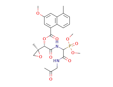 3-Methoxy-5-methyl-naphthalene-1-carboxylic acid (S)-{[(dimethoxy-phosphoryl)-(2-oxo-propylcarbamoyl)-methyl]-carbamoyl}-((S)-2-methyl-oxiranyl)-methyl ester