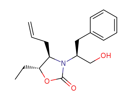 (4R,5R,6S)-4-allyl-3-(1-benzyl-2-hydroxy-ethyl)-5-ethyl-oxazolidin-2-one