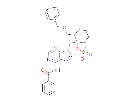 9-{[2-(benzyloxymethyl)-1-methylsulfonylcyclohexyl]methyl}-N<sup>6</sup>-benzoyladenine