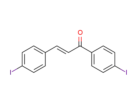 Molecular Structure of 100965-69-3 (2-Propen-1-one, 1,3-bis(4-iodophenyl)-)