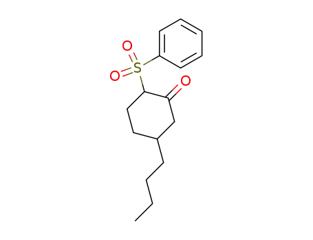 Molecular Structure of 442550-08-5 (2-phenylsulfonyl-5-butylcyclohexanone)