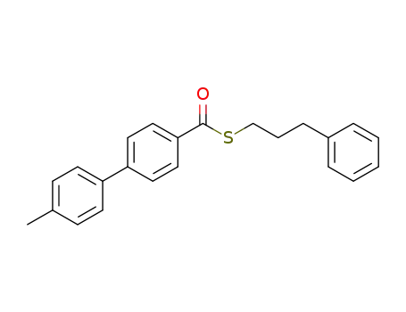 Molecular Structure of 1178916-74-9 (S-(3-phenylpropyl) 4-(p-tolyl)benzenecarbothioate)