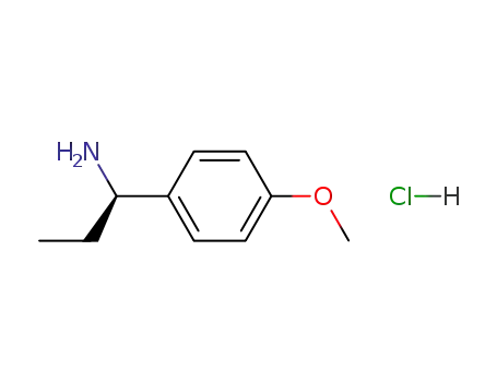 Molecular Structure of 233608-13-4 (1-(4-METHOXY-PHENYL)-PROPYLAMINEHYDROCHLORIDE)