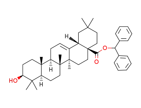 Molecular Structure of 192211-43-1 (diphenylmethyl oleanolate)