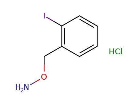 Molecular Structure of 854382-33-5 (O-(2-Iodo-benzyl)-hydroxylamine hydrochloride)