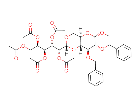 methyl 2,3-di-O-benzyl-4,6-O-[(1R)-2,3,4,5,6-penta-O-acetyl-D-galactosylidene]-α-D-glucopyranoside