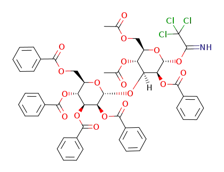 2,3,4,6-tetra-O-benzoyl-α-D-mannopyranosyl-(1->3)-4,6-di-O-acetyl-2-O-benzoyl-α-D-mannopyranosyl trichloroacetimidate