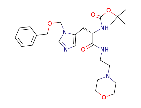 (-)-[1-(2-morpholin-4-ylethylcarbamoyl)-2-(3-benzyloxymethyl-3H-imidazol-4-yl)-(S)-1-ethyl]carbamic acid tert-butyl ester