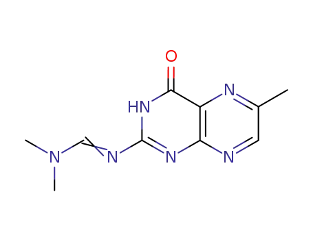 Molecular Structure of 479414-72-7 (2-{[(dimethylamino)methylene]amino}-6-methylpteridin-4(3H)-one)