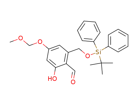 2-(<i>tert</i>-butyl-diphenyl-silanyloxymethyl)-6-hydroxy-4-methoxymethoxy-benzaldehyde