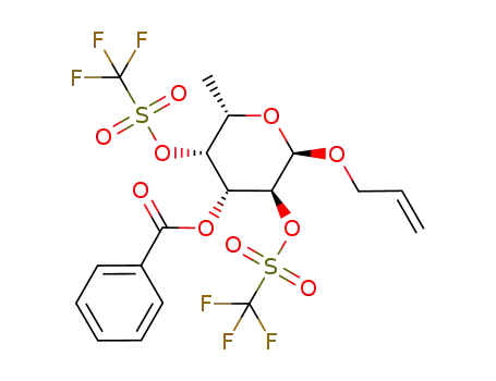 allyl 3-O-benzoyl-2,4-di-O-trifluoromethanesulfonyl-α-L-fucopyranoside