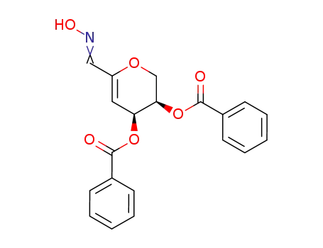 (3S,4S)-3,4-bis(benzoyloxy)-6-formyl-3,4-dihydro-2H-pyran oxime