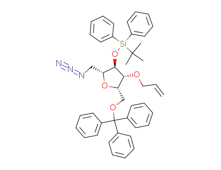 3-O-allyl-2,5-anhydro-6-azido-4-O-tert-butyldiphenylsilanyl-6-deoxy-1-O-triphenylmethyl-D-glucitol