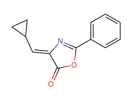 Molecular Structure of 200482-55-9 (4-cyclopropylmethylene-2-phenyl-4H-oxazol-5-one)