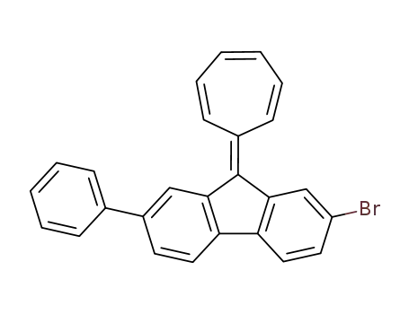 Molecular Structure of 834906-50-2 (9H-Fluorene, 2-bromo-9-(2,4,6-cycloheptatrien-1-ylidene)-7-phenyl-)