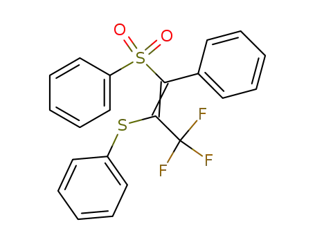 Benzene, [[2-phenyl-2-(phenylsulfonyl)-1-(trifluoromethyl)ethenyl]thio]-