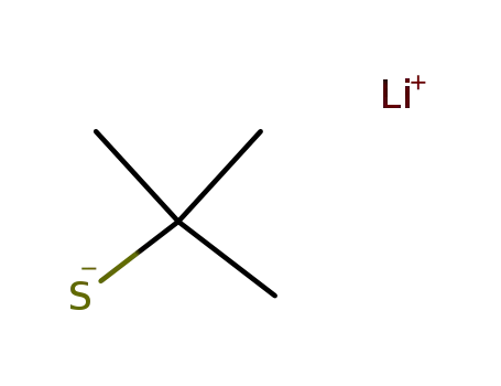Molecular Structure of 16203-42-2 (2-Propanethiol, 2-methyl-, lithium salt)