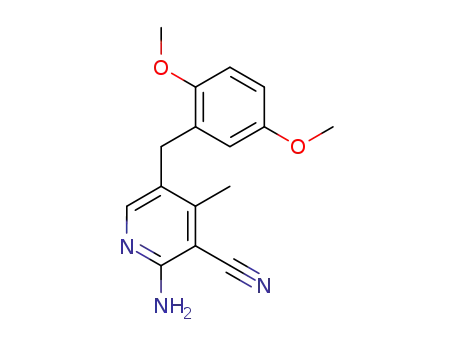 3-Pyridinecarbonitrile,
2-amino-5-[(2,5-dimethoxyphenyl)methyl]-4-methyl-