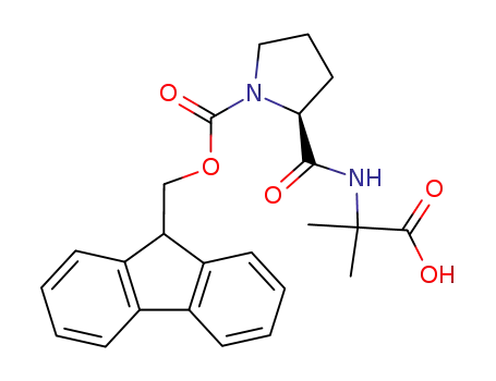 Molecular Structure of 109772-44-3 (Alanine, N-[1-[(9H-fluoren-9-ylmethoxy)carbonyl]-L-prolyl]-2-methyl-)