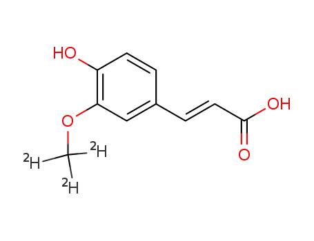 4-하이드록시-3-메톡시-D3-계피산