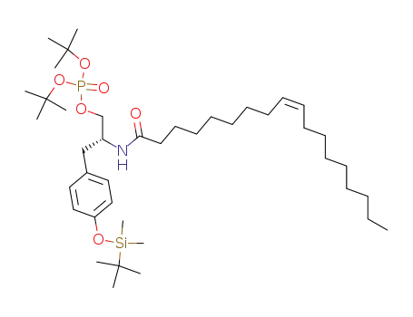 phosphoric acid di-<i>tert</i>-butyl ester 3-[4-(<i>tert</i>-butyl-dimethyl-silanyloxy)-phenyl]-2-octadec-9-enoylamino-propyl ester