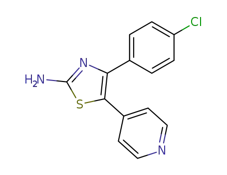 2-Thiazolamine, 4-(4-chlorophenyl)-5-(4-pyridinyl)-