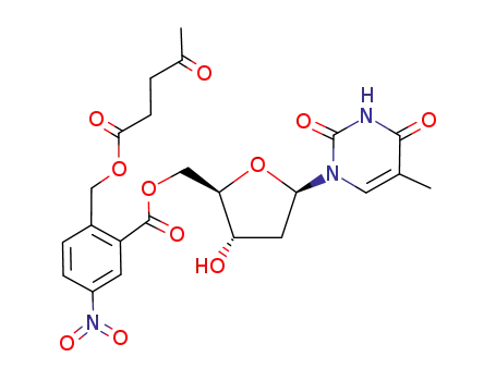 Thymidine, 5'-[2-[[(1,4-dioxopentyl)oxy]methyl]-5-nitrobenzoate]
