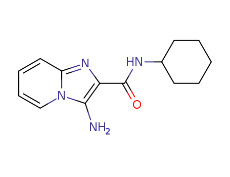 Molecular Structure of 683810-10-8 (Imidazo[1,2-a]pyridine-2-carboxamide, 3-amino-N-cyclohexyl- (9CI))