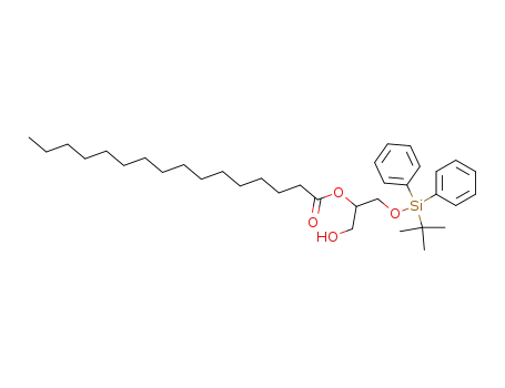 Hexadecanoic acid,
2-[[(1,1-dimethylethyl)diphenylsilyl]oxy]-1-(hydroxymethyl)ethyl ester