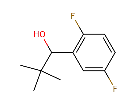 Molecular Structure of 765913-32-4 (Benzenemethanol, -alpha--(1,1-dimethylethyl)-2,5-difluoro- (9CI))